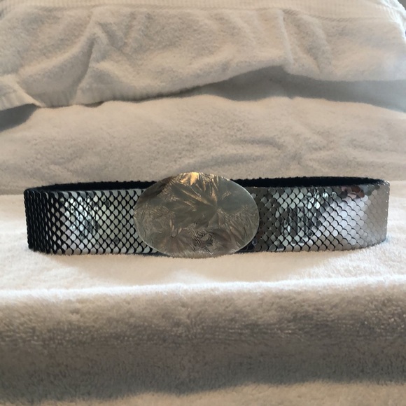 Vintage Silver-Metal Scale Belt - Picture 4 of 9